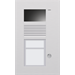 Deurstation deurcommunicatie — Niko Inbouwbuitenpost met 1 bel en kleurencamera 10-301